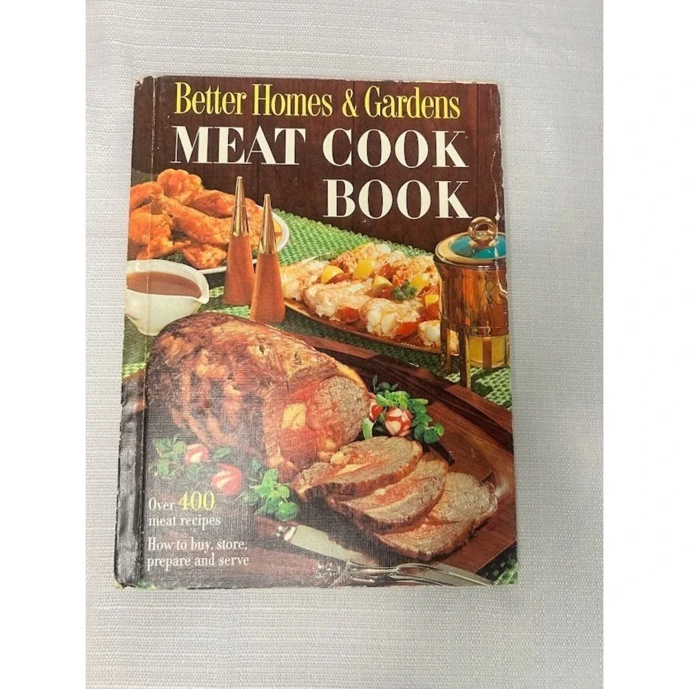 Better‎ Homes Gardens Meat Cook Book 1968 Vintage Recipes Mid Century Modern